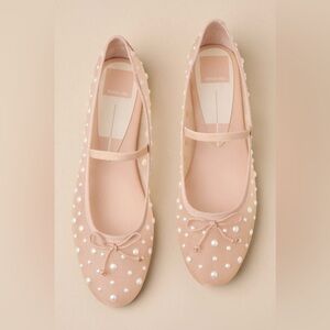 Dolce Vita Women's Cream Pearl-Embellished Flats